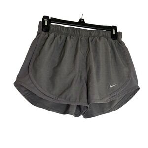 Nike Dri Fit‎ Womens Running Shorts Gray Athletic Athletic Gym Workout M